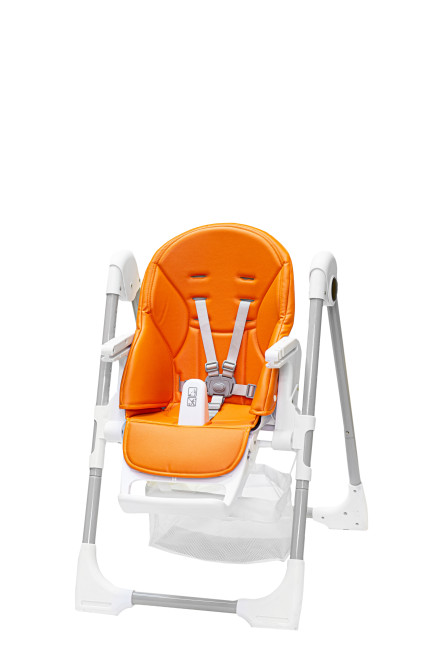 Стульчик для кормления Baby Prestige Junior LUX + развивающая дуга Веселый краб (Цвет Orange) - фото7