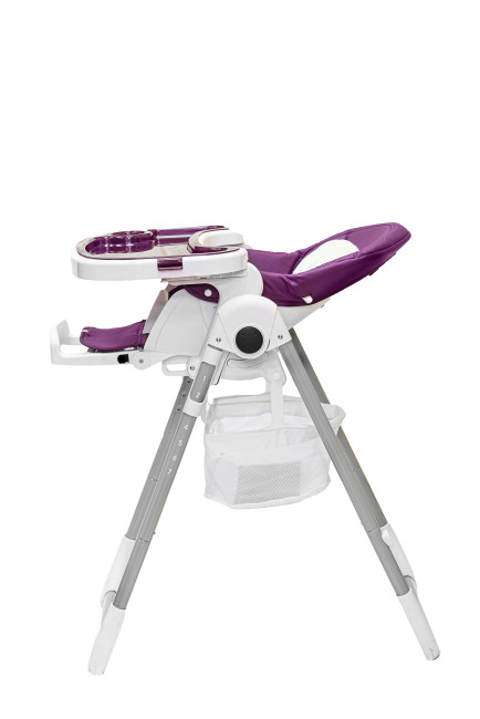 Стульчик для кормления Baby Prestige Junior LUX+развивающая дуга Веселый краб  (Цвет Purple) - фото4