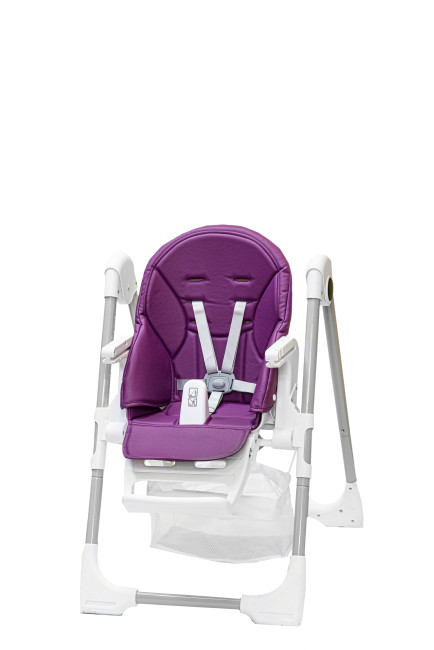 Стульчик для кормления Baby Prestige Junior LUX+развивающая дуга Веселый краб  (Цвет Purple) - фото5