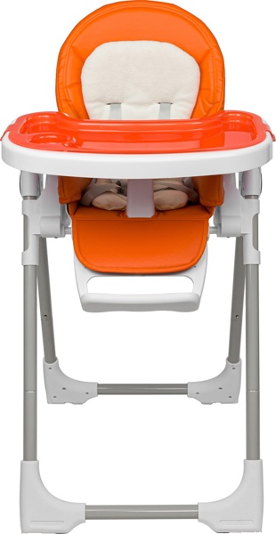 Стульчик для кормления Baby Prestige Junior LUX + развивающая дуга Веселый краб (Цвет Orange) - фото3