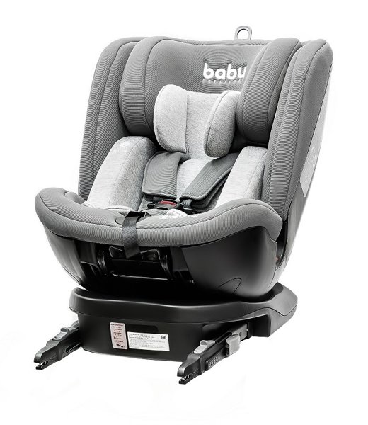 Автокресло детское Baby Prestige Universal I-fix 360 (серый) - фото