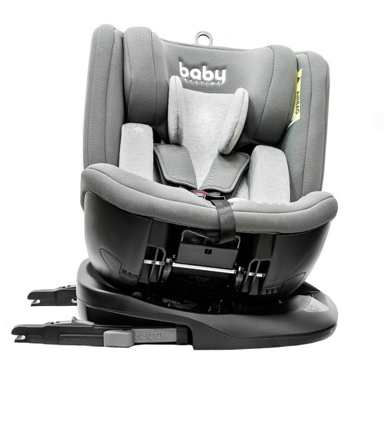 Автокресло детское Baby Prestige Universal I-fix 360 (серый) - фото6