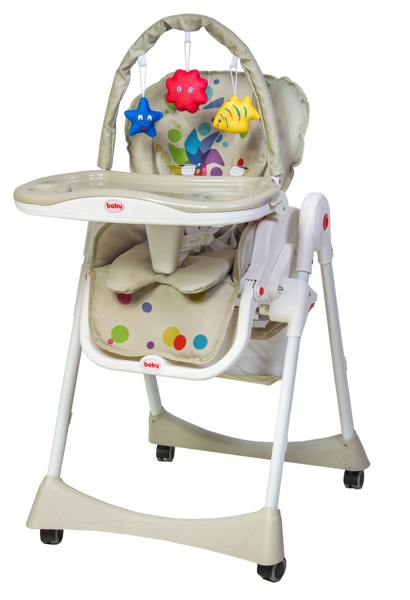 Детский стульчик для кормления Baby Prestige Avion Comfort+ 0-36 (Цвет BEIGE) - фото