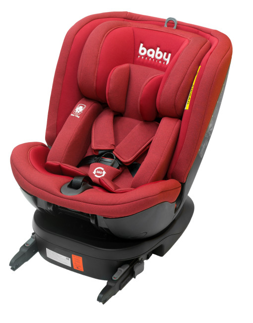 Автокресло детское Baby Prestige UNIVERSAL I-FIX 360° (Red) - фото
