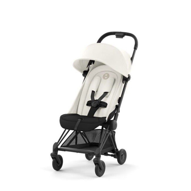 Прогулочная коляска  Cybex Coya Matt Black Frame Off White - фото