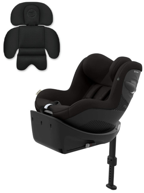 Автокресло детское Cybex Sirona Gi i-Size Comfort Magic Black с мягким вкладышем для новорожденных NEW! - фото