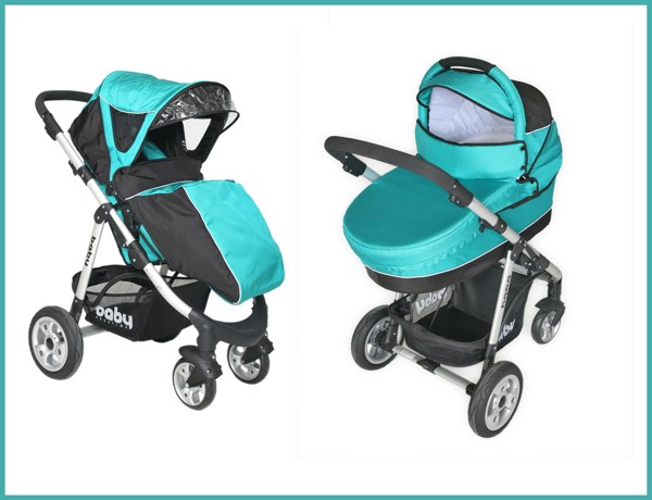 Универсальная коляска 2 в 1 Baby Prestige OMEGA COMFORT BLUE - фото2
