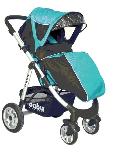 Прогулочная коляска Baby Prestige OMEGA COMFORT BLUE