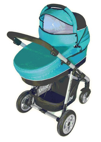Универсальная коляска 2 в 1 Baby Prestige OMEGA COMFORT BLUE