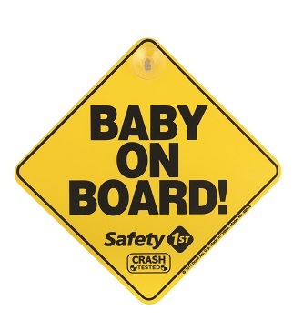 Значек ребенок в машине на присоске в машину Safety 1st BABY ON BOARD (Артикул 38000760) - фото